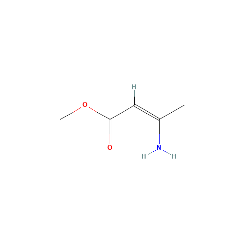 Methyl 3-aminocrotonate (CAS: 14205-39-1) - Chemical Structure and Molecular Formula 