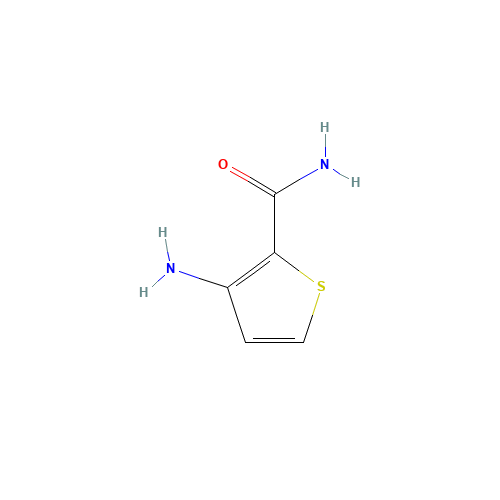3-AMINOTHIOPHENE-2-CARBOXAMIDE (CAS: 147123-47-5) - Chemical Structure and Molecular Formula 