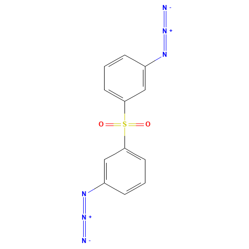 3,3'-DIAZIDODIPHENYL SULFONE (CAS: 75742-13-1) - Chemical Structure and Molecular Formula 