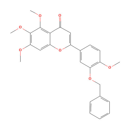 3'-BENZYLOXY-4',5,6,7-TETRAMETHOXYFLAVONE (CAS: 21764-08-9) - Related Chemical Product