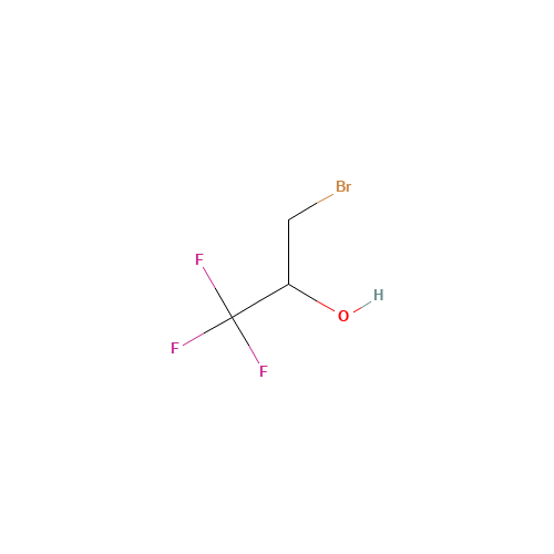 3-BROMO-1,1,1-TRIFLUORO-2-PROPANOL (CAS: 88378-50-1) - Chemical Structure and Molecular Formula 
