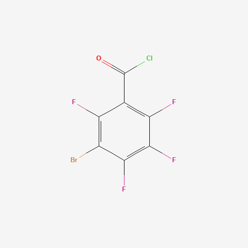 3-BROMO-2,4,5,6-TETRAFLUOROBENZOYL CHLORIDE (CAS: 292621-46-6) - Chemical Structure and Molecular Formula 