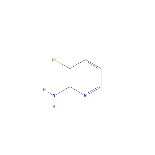 3-Bromo-2-pyridinamine (CAS: 13534-99-1) - Chemical Structure and Molecular Formula 