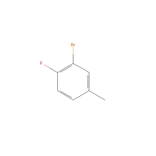 3-Bromo-4-fluorotoluene (CAS: 452-62-0) - Chemical Structure and Molecular Formula 