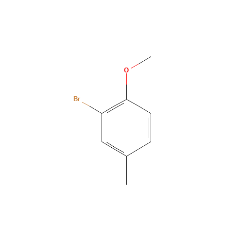 3-BROMO-4-METHOXYTOLUENE (CAS: 22002-45-5) - Chemical Structure and Molecular Formula 
