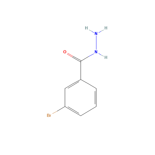 3-BROMOBENZHYDRAZIDE (CAS: 39115-96-3) - Chemical Structure and Molecular Formula 