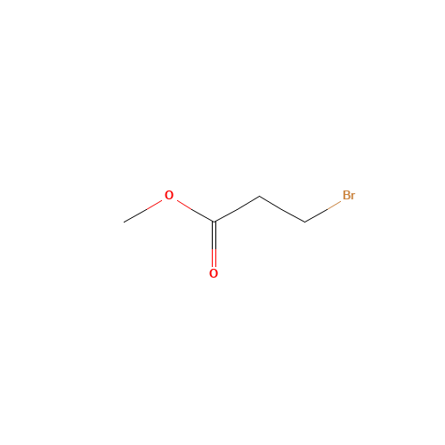 Methyl 3-bromopropionate (CAS: 3395-91-3) - Chemical Structure and Molecular Formula 