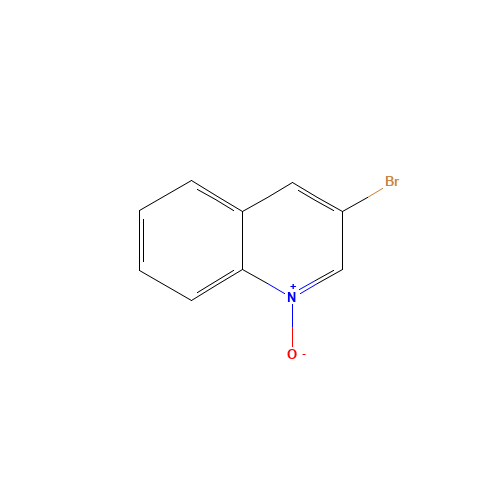 3-Bromoquinoline-1-oxide (CAS: 22615-00-5) - Chemical Structure and Molecular Formula 
