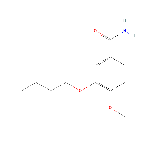 3-BUTOXY-4-METHOXYBENZAMIDE (CAS: 306935-35-3) - Chemical Structure and Molecular Formula 