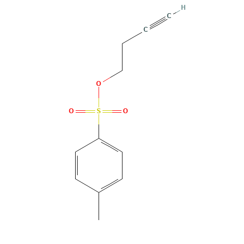 3-Butynyl 4-methylbenzenesulfonate (CAS: 23418-85-1) - Chemical Structure and Molecular Formula 