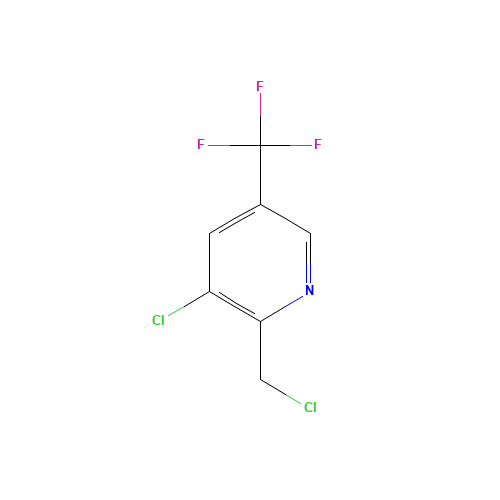 3-CHLORO-2-(CHLOROMETHYL)-5-(TRIFLUOROMETHYL)PYRIDINE (CAS: 175277-52-8) - Chemical Structure and Molecular Formula 