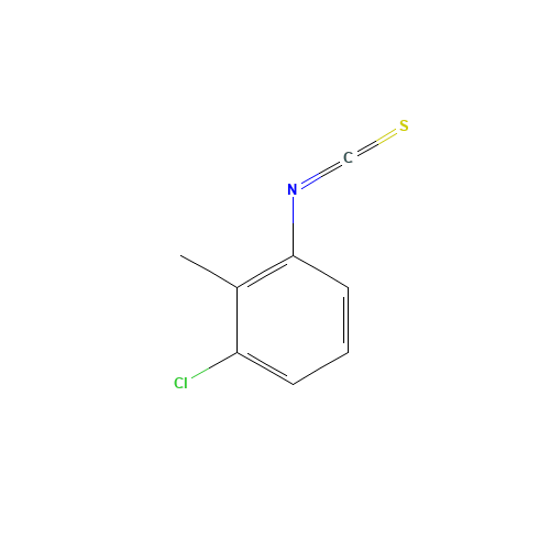 3-CHLORO-2-METHYLPHENYL ISOTHIOCYANATE (CAS: 19241-35-1) - Chemical Structure and Molecular Formula 