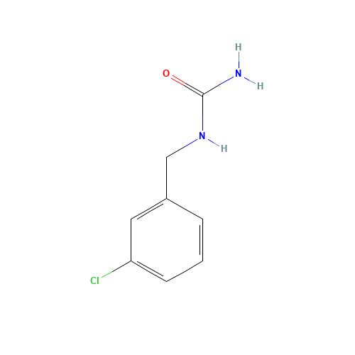 3-CHLOROBENZYL UREA (CAS: 76502-61-9) - Chemical Structure and Molecular Formula 
