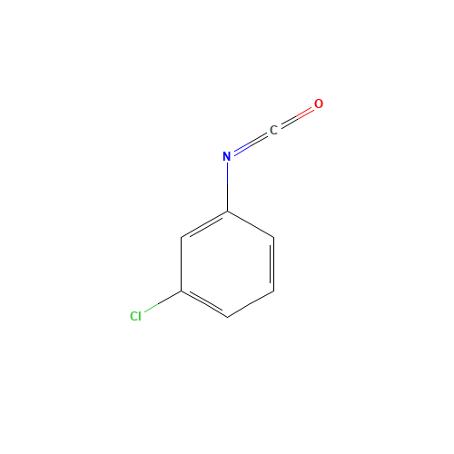3-Chlorophenyl isocyanate (CAS: 2909-38-8) - Chemical Structure and Molecular Formula 