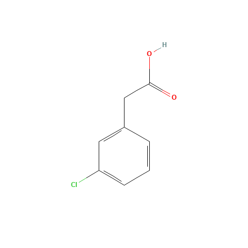 3-Chlorophenylacetic acid (CAS: 1878-65-5) - Chemical Structure and Molecular Formula 