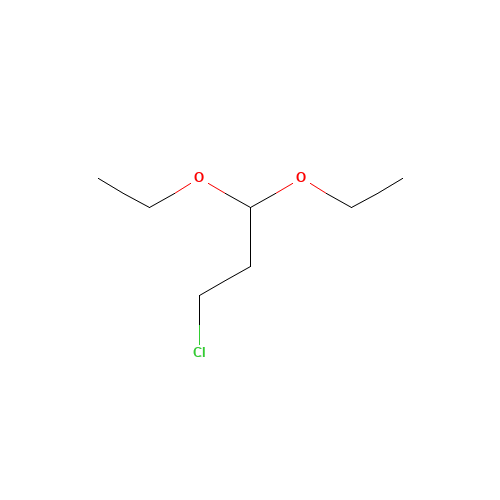 3-Chloropropionaldehyde diethylacetal (CAS: 35573-93-4) - Chemical Structure and Molecular Formula 