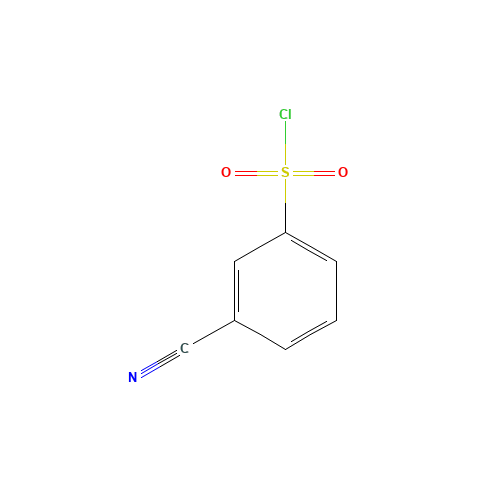 3-Cyanobenzene-1-sulfonyl chloride (CAS: 56542-67-7) - Chemical Structure and Molecular Formula 