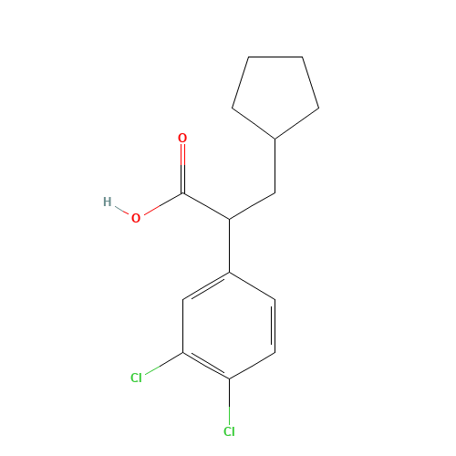 3-CYCLOPENTYL-2-(3,4-DICHLOROPHENYL)PROPIONIC ACID (CAS: 300355-34-4) - Related Chemical Product