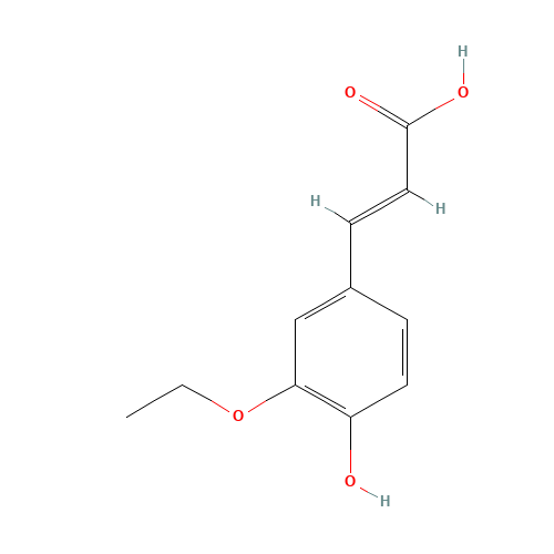 3-Ethoxy-4-hydroxycinnamicacid (CAS: 16555-66-1) - Related Chemical Product