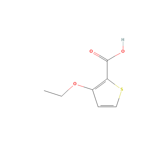 3-ETHOXYTHIOPHENE-2-CARBOXYLIC ACID (CAS: 139926-23-1) - Chemical Structure and Molecular Formula 