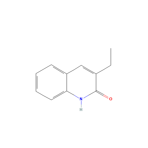 3-ETHYL-2-HYDROXYQUINOLINE (CAS: 2217-31-4) - Chemical Structure and Molecular Formula 