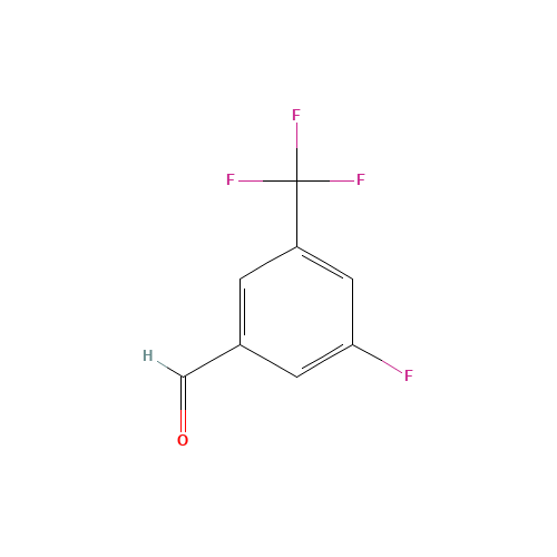 3-FLUORO-5-(TRIFLUOROMETHYL)BENZALDEHYDE (CAS: 188815-30-7) - Chemical Structure and Molecular Formula 