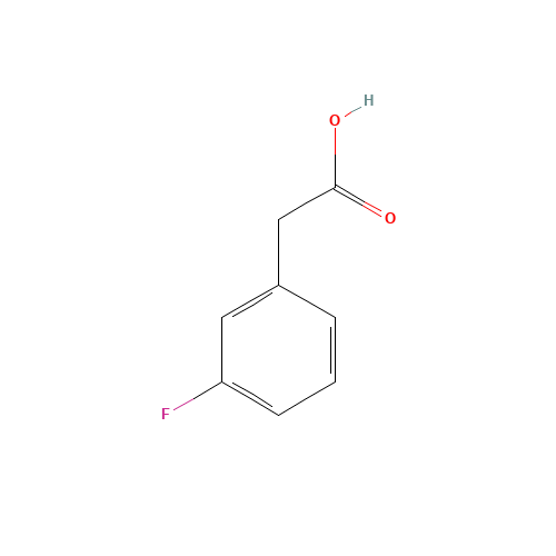 3-Fluorophenylacetic acid (CAS: 331-25-9) - Chemical Structure and Molecular Formula 