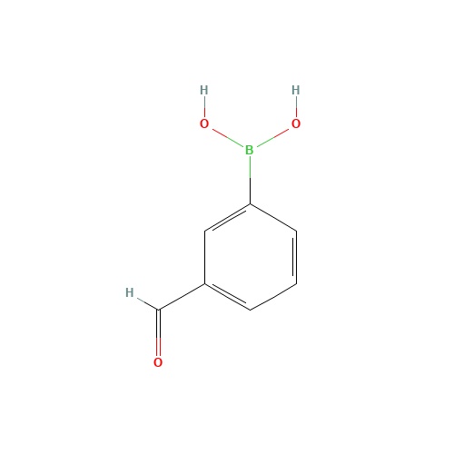 3-Formylphenylboronic acid (CAS: 87199-16-4) - Chemical Structure and Molecular Formula 
