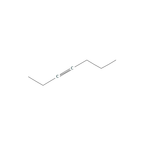 3-HEPTYNE (CAS: 2586-89-2) - Chemical Structure and Molecular Formula 