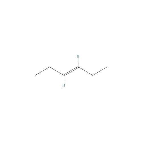 TRANS-3-HEXENE (CAS: 592-47-2) - Chemical Structure and Molecular Formula 