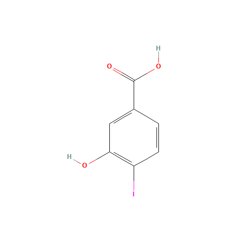 3-Hydroxy-4-iodobenzoic acid (CAS: 58123-77-6) - Chemical Structure and Molecular Formula 