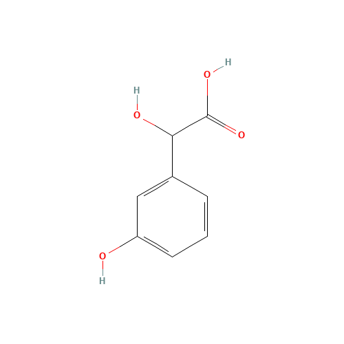 3-HYDROXYMANDELIC ACID (CAS: 17119-15-2) - Chemical Structure and Molecular Formula 