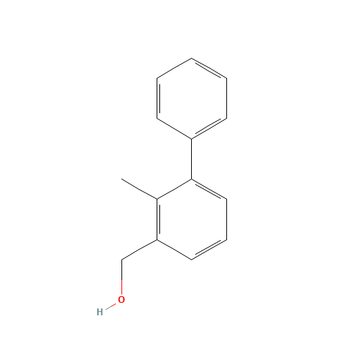 2-Methyl-3-biphenylmethanol (CAS: 76350-90-8) - Chemical Structure and Molecular Formula 