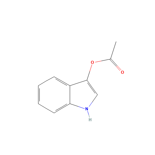 INDOXYL ACETATE (CAS: 608-08-2) - Chemical Structure and Molecular Formula 