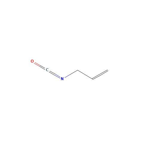 ALLYL ISOCYANATE (CAS: 1476-23-9) - Chemical Structure and Molecular Formula 
