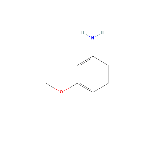3-METHOXY-4-METHYLANILINE (CAS: 16452-01-0) - Chemical Structure and Molecular Formula 
