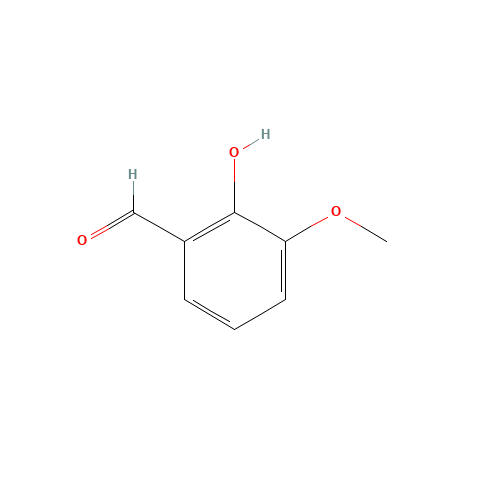 3-Methoxysalicylaldehyde (CAS: 148-53-8) - Chemical Structure and Molecular Formula 