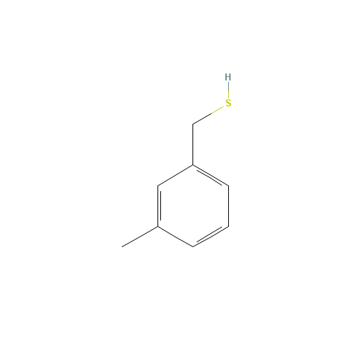 3-METHYLBENZYL MERCAPTAN (CAS: 25697-56-7) - Chemical Structure and Molecular Formula 