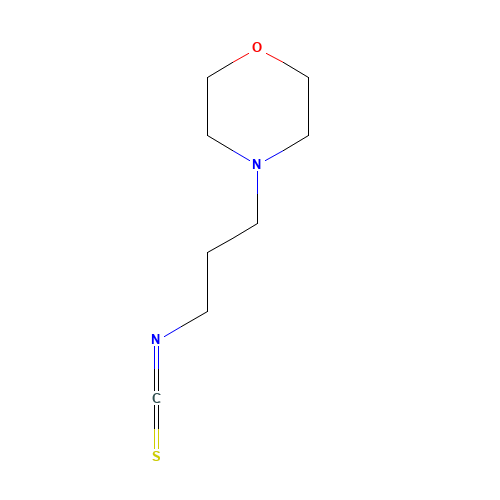 3-(4-MORPHOLINO)PROPYL ISOTHIOCYANATE (CAS: 32813-50-6) - Chemical Structure and Molecular Formula 