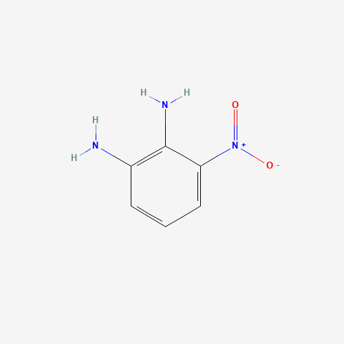 1,2-Diamino-3-nitrobenzene chemical structure 1,2-Diamino-3-nitrobenzene (CAS: 3694-52-8) - Chemical Structure and Molecular Formula