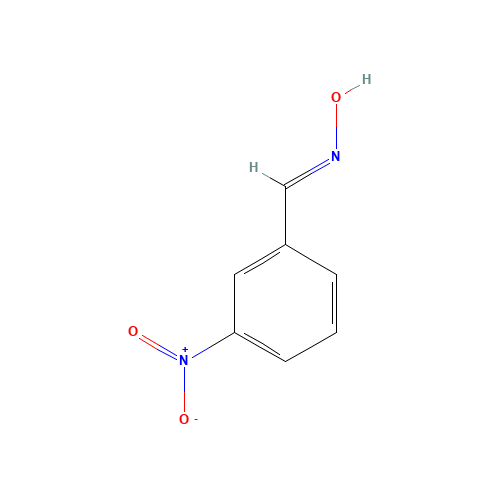 3-NITROBENZALDOXIME (CAS: 3431-62-7) - Chemical Structure and Molecular Formula 