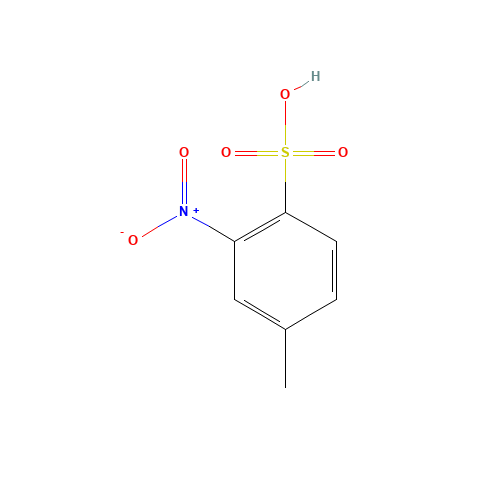2-NITRO-P-TOLUENESULFONIC ACID (CAS: 65542-35-0) - Chemical Structure and Molecular Formula 