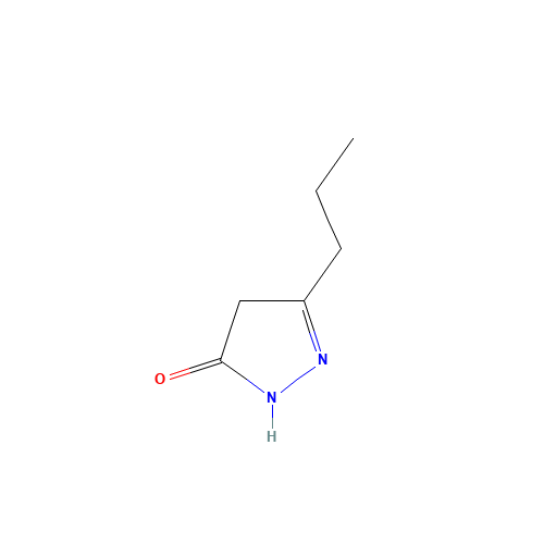 3-N-PROPYL-2-PYRAZOLIN-5-ONE (CAS: 29211-70-9) - Chemical Structure and Molecular Formula 