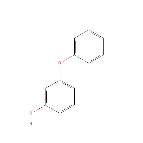 3-PHENOXYPHENOL (CAS: 713-68-8) - Chemical Structure and Molecular Formula 