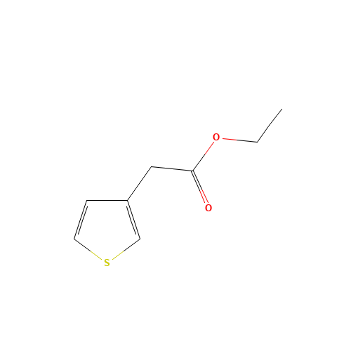 ETHYL THIOPHENE-3-ACETATE (CAS: 37784-63-7) - Chemical Structure and Molecular Formula 