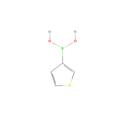 3-Thiopheneboronic acid (CAS: 6165-69-1) - Chemical Structure and Molecular Formula 