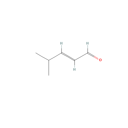 4-METHYL-2-PENTENAL (CAS: 5362-56-1) - Chemical Structure and Molecular Formula 