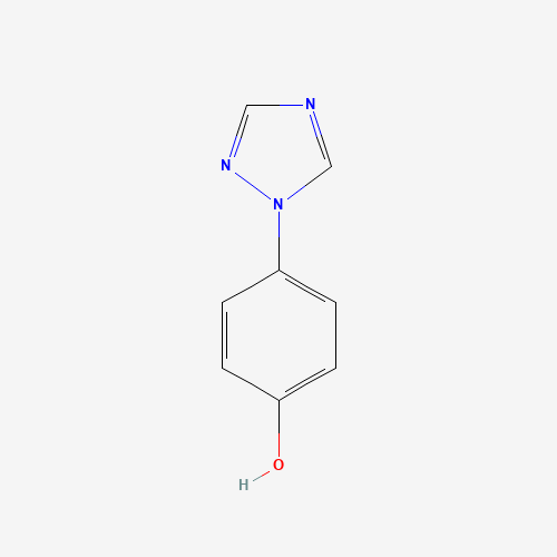 4-(1,2,4-TRIAZOL-1-YL)PHENOL (CAS: 68337-15-5) - Chemical Structure and Molecular Formula 
