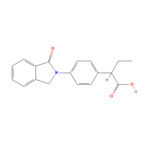 Indobufen (CAS: 63610-08-2) - Chemical Structure and Molecular Formula 