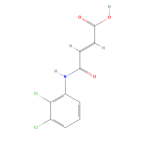4-(2,3-DICHLOROANILINO)-4-OXOBUT-2-ENOIC ACID (CAS: 306935-73-9) - Chemical Structure and Molecular Formula 